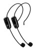 Set 2 Microfoane wireless Xiaokoa U12F tip Over-head, 2.4G, 50 m, negru