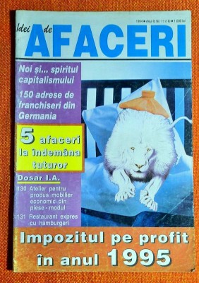 Idei de afaceri nr 11 1994 Atelier productie mobilier economic din piese-modul foto