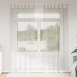 vidaXL Perdele cu perdele 2 pcs Crem 140 x 260 cm Poliester