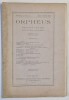 ORPHEUS , REVISTA PENTRU CULTURA CLASICA , NR. 4 , 1925