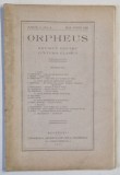 ORPHEUS , REVISTA PENTRU CULTURA CLASICA , NR. 4 , 1925
