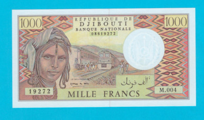 Djibouti 1.000 Francs 1991 &amp;#039;Caravana camile&amp;#039; UNC serie: M004 19272 foto