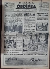Ziarul Ordinea nr.2076/1939 foto