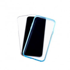 Husa SAMSUNG Galaxy A51 - 360 Grade (Fata Silicon/Spate Plastic Albastru)