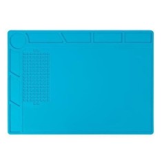 Covoras multifunctional din silicon pentru pistoale de lipit Velleman AS19, 350 x 250 mm, 500 C