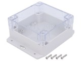 Carcasă Universală 120x120x60mm cu Lame de Fixare IP67