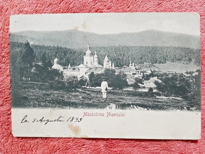 Carte postala, Manastirea Neamtului, 1895 foto