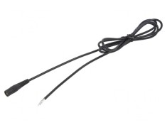 Cablu Alimentare 1x0,75mm2 DC 5,5/2,5 3m Negru