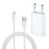 Adaptor Priza + Cablu Date/Incarcare Original Apple iPhone/iPad - Incarcator Retea 220V, Transfer Rapid Date, Protectie Supraincarcare