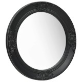 Cumpara ieftin Oglinda de perete in stil baroc, negru, 50 cm