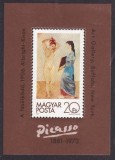 C5601 - Ungaria 1981 - Picasso ,colita nestampilata MNH, Nestampilat
