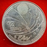 (A25) MONEDA DIN ARGINT SPANIA - 12 EURO 2010, SPANIA LA PRESIDENTIA UNIUNII EUROPENE