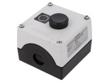 Casetă de comandă cu 1 buton IP67 plastic NC
