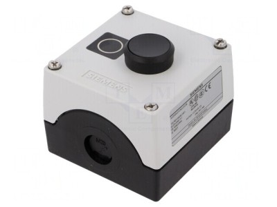 Casetă de comandă cu 1 buton IP67 plastic NC foto