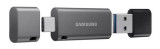 Cumpara ieftin Stick USB Samsung DUO Plus, 256GB, USB 3.1, USB Type-C (Negru/Gri)