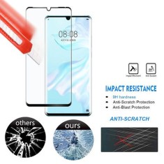 Folie protectie de sticla 9H, sticla securizata pentru Huawei P30 Pro, Negru