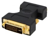 Convertor D-Sub 15pin HD la DVI-I 24+5 Negru