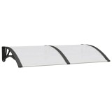 Cumpara ieftin Copertina de usa, negru si transparent, 150x75 cm, policarbonat