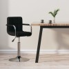 VidaXL Scaun de bar, negru, material textil