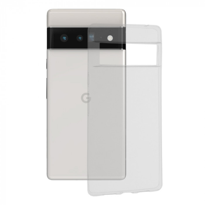 Husa pentru Google Pixel 6 Pro, Techsuit Clear Silicone, Transparent