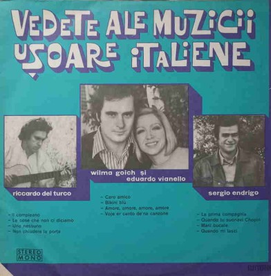 Disc vinil, LP. VEDETE ALE MUZICII USOARE ITALIENE-COLABORATORI-220152 foto