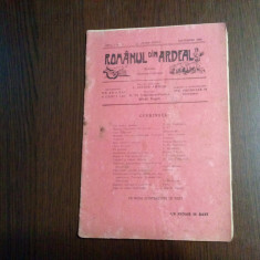 ROMANUL din ARDEAL Anul 1, No.1 - Rev. Literara-Ilustrata - I. Cioica - 1908 28p