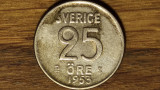 Suedia - moneda de colectie argint - 25 ore 1953 TS - Gustaf VI Adolf - frumoasa, Europa