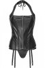 Corset Piele Negru, Avanza, L, M