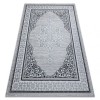 Modern GLOSS covor 8490 52 Ornament, stilat, cadru fildeş / gri, 120x170 cm, Dreptunghi, Polipropilena