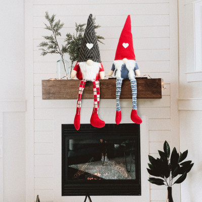 Crăciun cu picioare de spiriduș scandinav &amp;ndash; 2 tipuri &amp;ndash; 50 cm foto