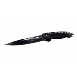 Briceag Negru Otel 22cm Ideallstore, Lama 9.5cm, Pliat 12cm, Ambidextru, Vanatoare, Camping, Drumetie, Pescuit