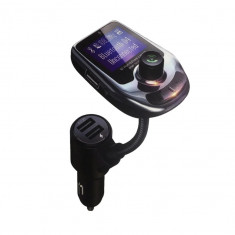 Modulator Masina Bluetooth FM, Hands Free, Citire USB si Micro SD, Mp3 Player, Microfon Incorporat Q-B74 foto