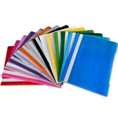 Dosar plastic cu sina si perforatii EXXO pentru documente - Negru