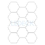 Lumină LED Hexagonală Profesională Aluminiu &ndash; 11 Module 299x415CM - Service
