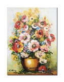 Cumpara ieftin Tablou vaza cu flori, pictat manual, 40x30cm ulei pe panza, Constantin Feraru