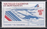 Noua Caledonie 1976 - Primul zbor comercial al companiei Concorde, Paris-Rio de Janeiro, PA, Cota 12 EURO, MNH