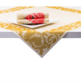 Fata de masa - Linclass Romantic (crem-auriu) / 80 x 80 cm / 1 buc, Mank