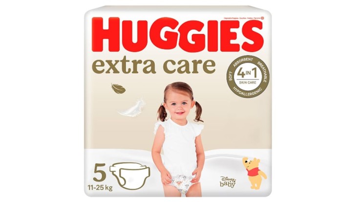 Scutece Huggies Extra Care Jumbo nr 5, 11-25 kg, 56 buc