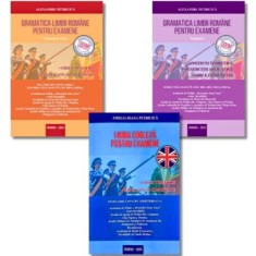 Set Petricica - Admiterea la Academia de Politie 2025 conform programa DOOM 3. Gramatica limbii romane si Limba engleza pentru examene
