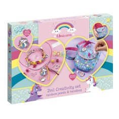 Set creativ 2 in 1 - Bijuterii gentuta unicorni