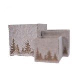 Cumpara ieftin Cutie depozitare - Felt Box Mountain Scenery, Light Brown 19x19x19cm | Kaemingk