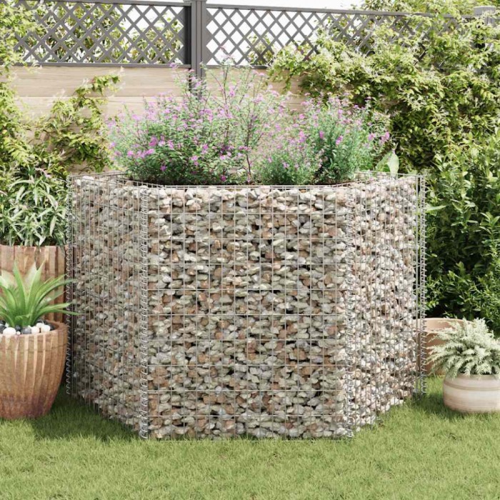 Strat &icirc;nălțat gabion hexagonal, 160 x 140 x 100 cm
