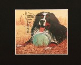 Cambodgia 1990 -coliță / Bloc Filatelic "Rase de C&acirc;ini / C&acirc;inele Ciobănesc de Berna" (Bernese Mountain Dog - 5 Riel) - Cod: -A992
