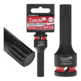 Cheie tubulara de impact SPLINE 1 / 2&quot;, M14, Cr-Mo, Tvardy T00218-14