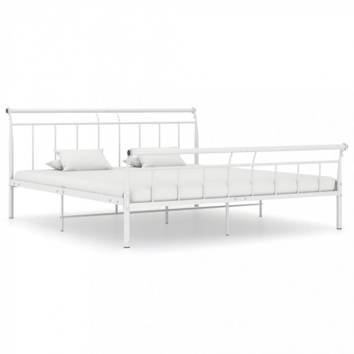 Gossi cadru de pat, alb, 180x200 cm, metal