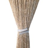 Perdea Decorativa Ivoire cu Franjuri si Insertii Argintii, 3x3m - COL2