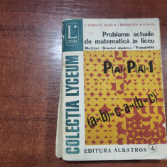 Probleme actuale de matematica in liceu.Multimi,structuri algebrice