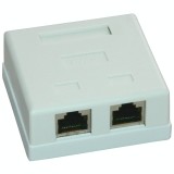 Priza FTP dubla aplicata cat.6 - EMTEX, &quot;EMT-FTP6-2P-PT&quot;