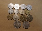 Cehoslovacia Lot nr. 1 - 14 Monede din 1921 - 1986