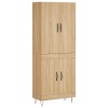 Dulap inalt, stejar sonoma, 69,5x34x180 cm, lemn compozit